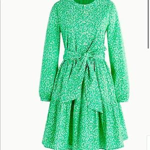 J. Crew Factory tie-waist mini dress